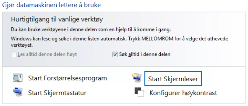 Skjermleser MAC OS
